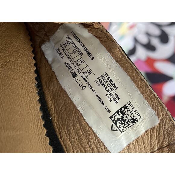 SPERRY Women's Saybrook Leather Slingback Mule Shoes Black 5.5 - Picture 7 of 8